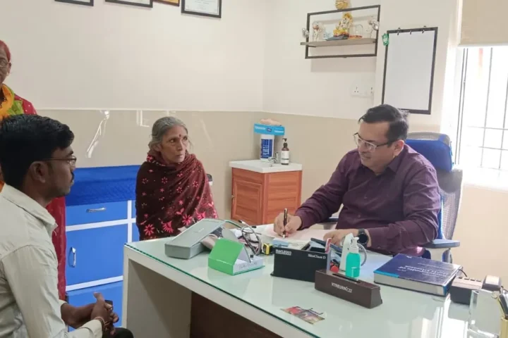 OPD consultation on the first floor, Abhinav Multispeciality Hospital, Nagpur