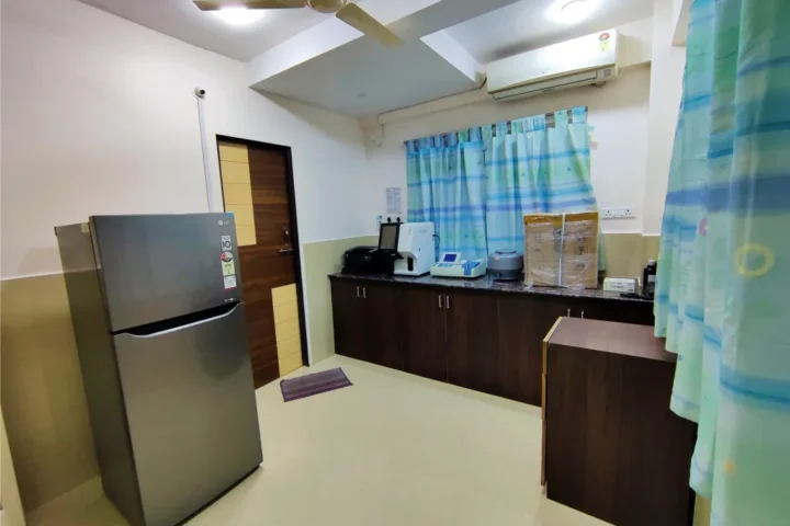 Pathology lab on the first floor, Abhinav Multispeciality Hospital, Nagpur